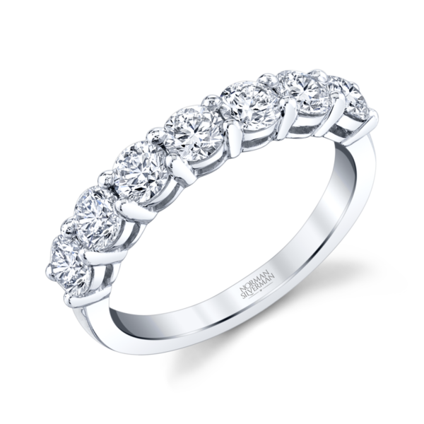 Half Eternity Band | 1.75 carats | Round Cut | White Gold - Image 3