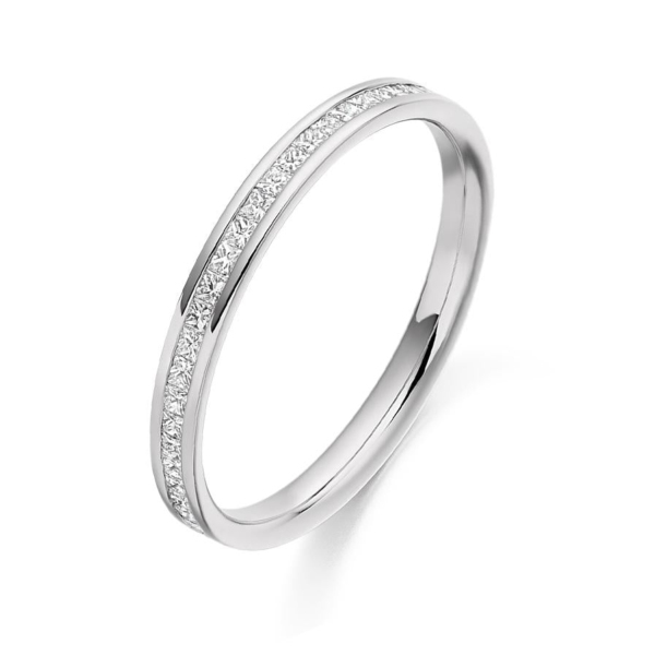 Half Eternity Band | 0.33 carats | Round Cut & Channel Setting | White Gold