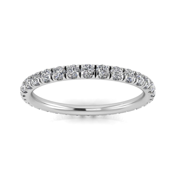 Full Eternity Band 3mm | 1.1 carats | Round Cut | White Gold