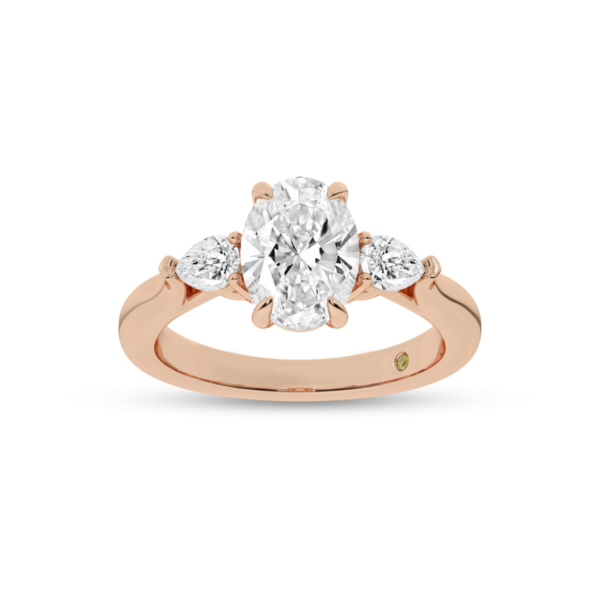 Medici Eleganza Engagement Ring | Oval and Pear | Rose Gold