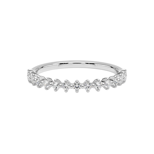 Half Eternity Band | 2.70 carats | Round Cut & Compass Mounting | White gold