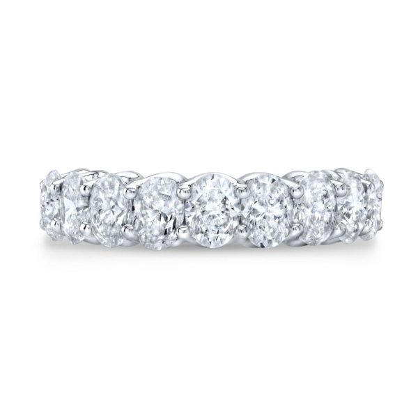 Oval Half Eternity Band | 4 carats | Oval Cut | Rose Gold - Image 3