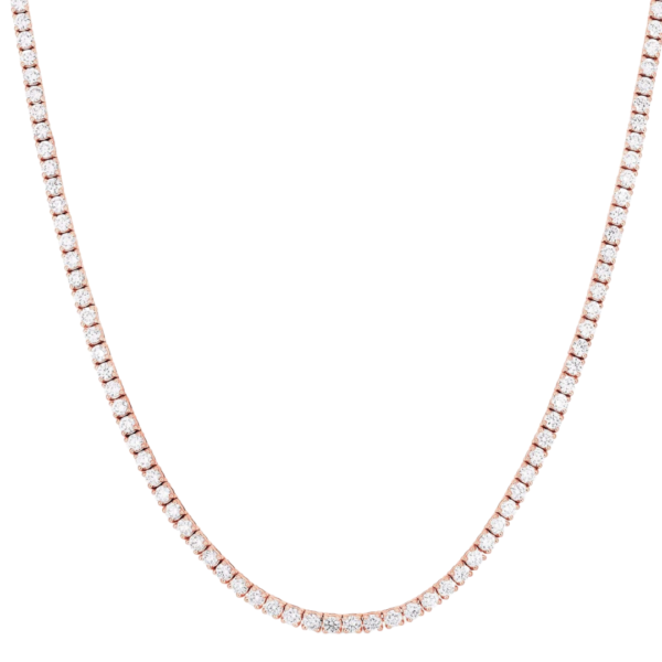 Medici Classic Tennis Necklace | 7 carats | Rose Gold