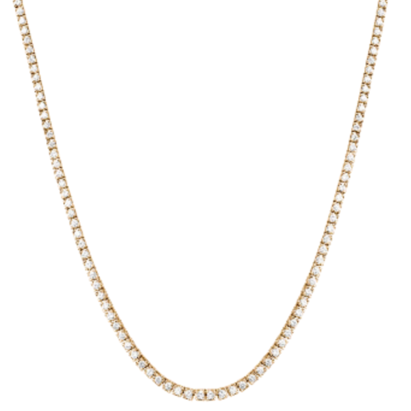 Medici Classic Tennis Necklace | 7 carats | Yellow Gold