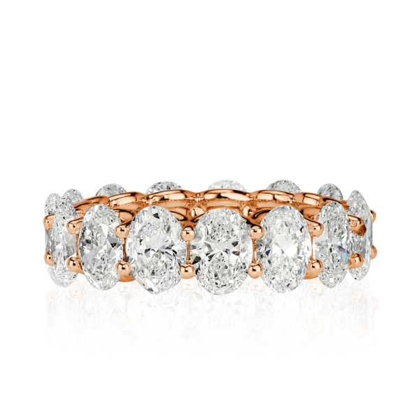 Full Eternity Band | Oval Cut | Pink Gold