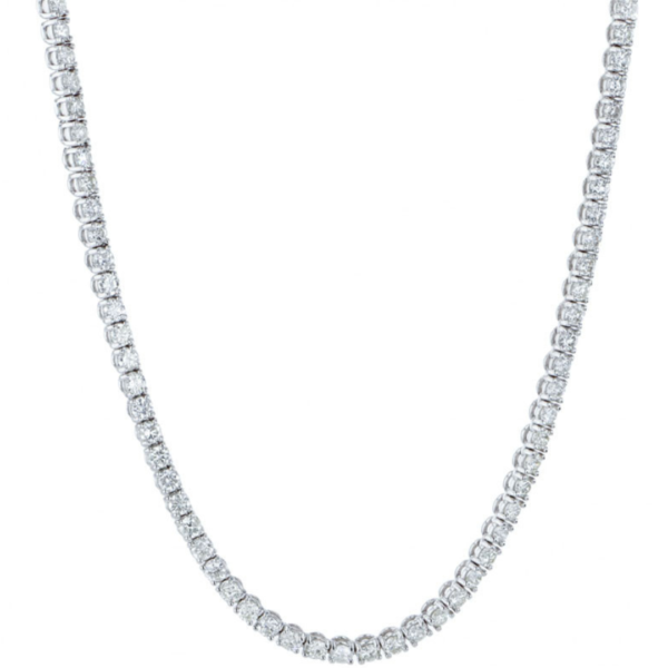 Classic Tennis Necklace | 7 carats | White Gold